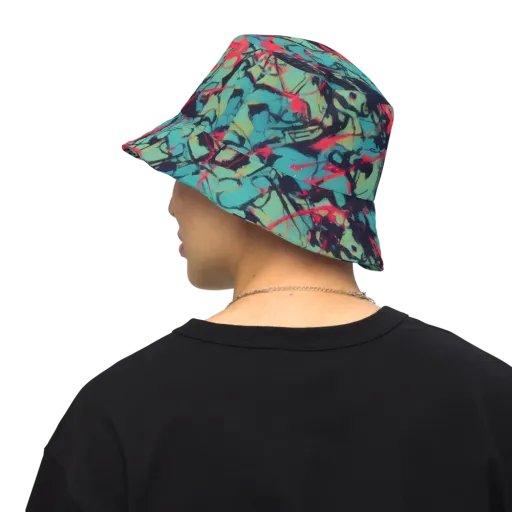 Ink Afterglow on a Reversible Bucket Hat