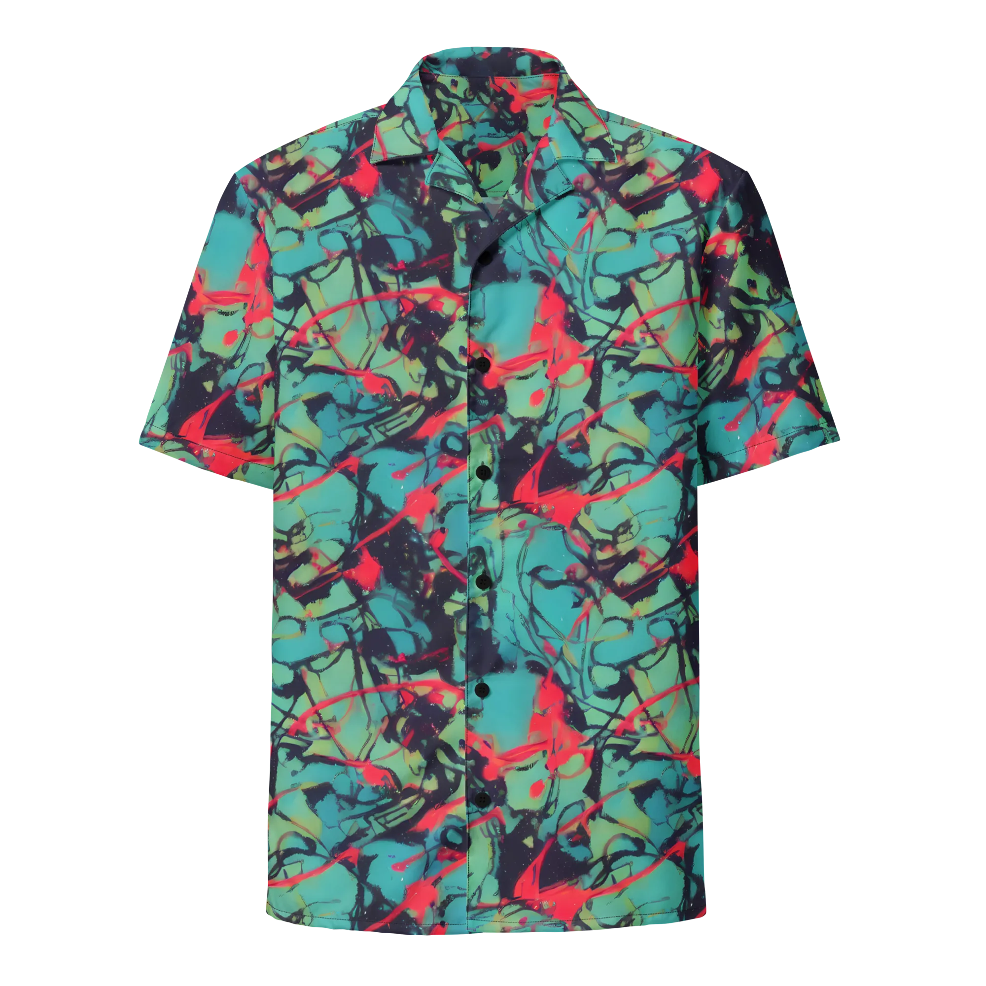 Ink Afterglow on Button Shirt — Front
