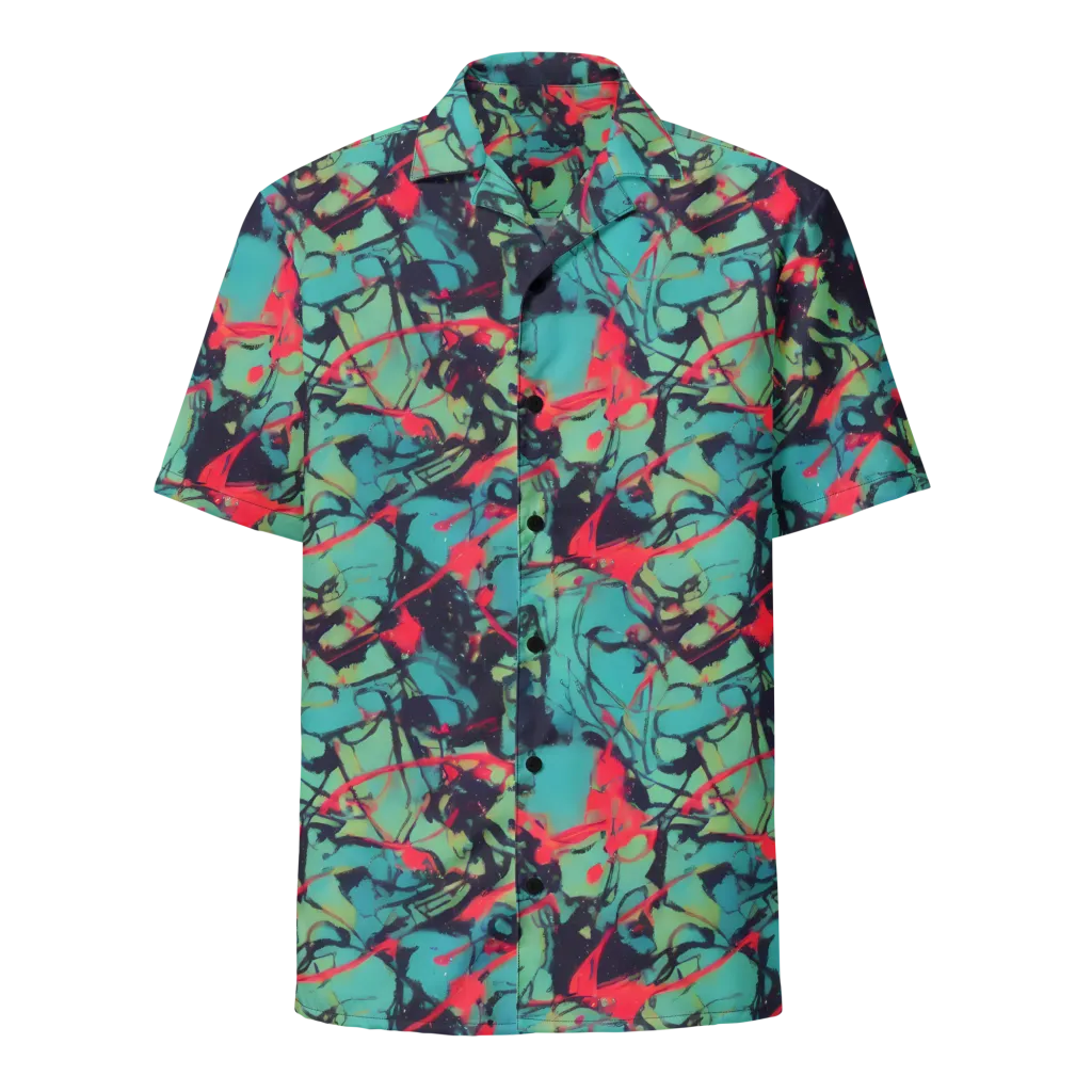 Ink Afterglow on Button Shirt — Front