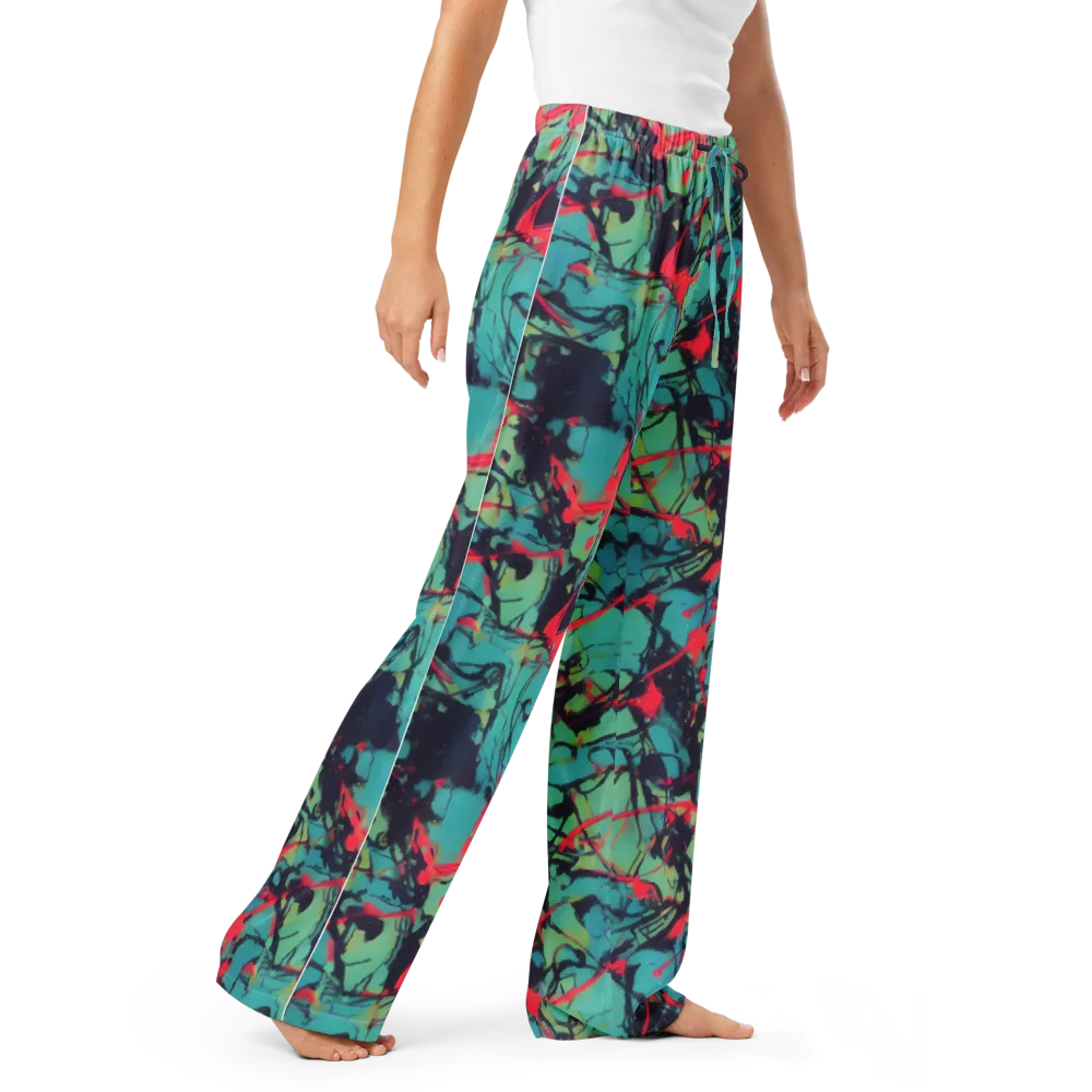 Ink Afterglow on Women's Pajama Pants — Right Front