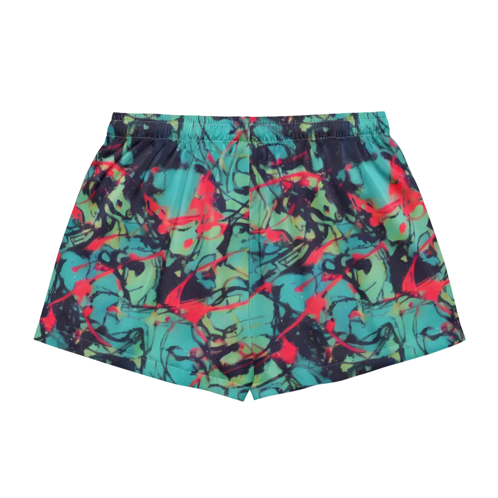 Ink Afterglow on Women's Pajama Shorts — Back