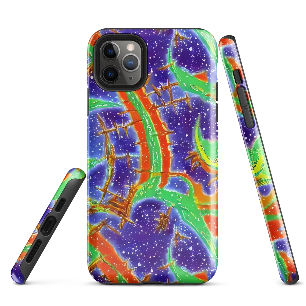 Blue Ember Maze on Tough Case for iPhone® — Front