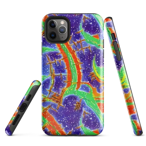 Blue Ember Maze on a Tough Case for iPhone®