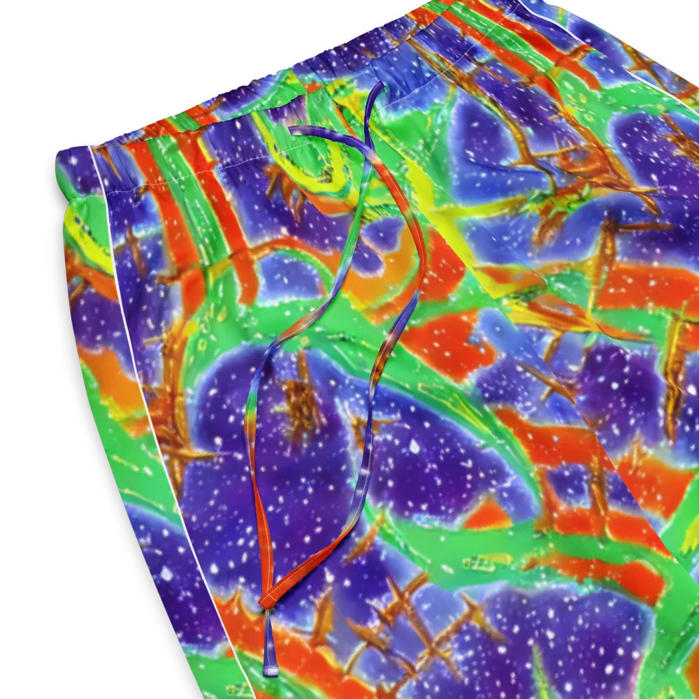 Blue Ember Maze on Women's Pajama Pants — Product details