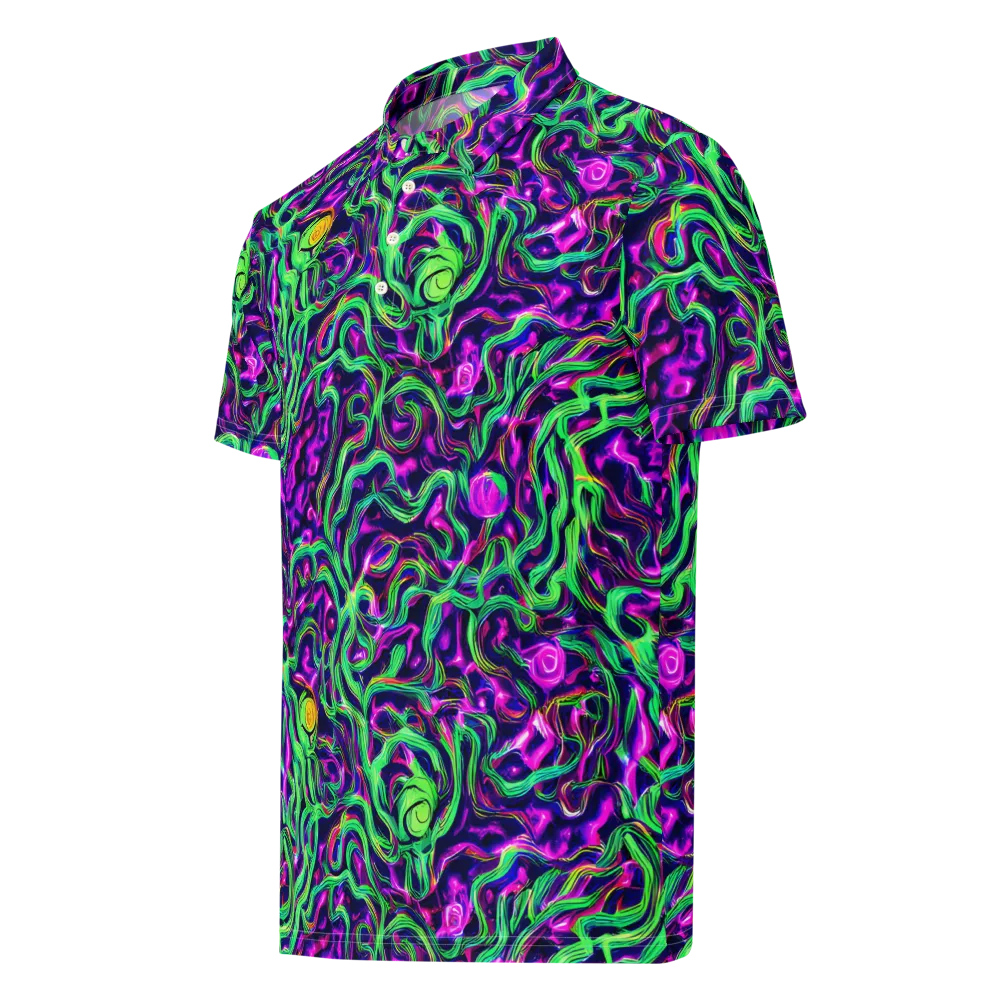 Hypercolor Grove on Men's Slim Fit Polo Shirt — Left Front