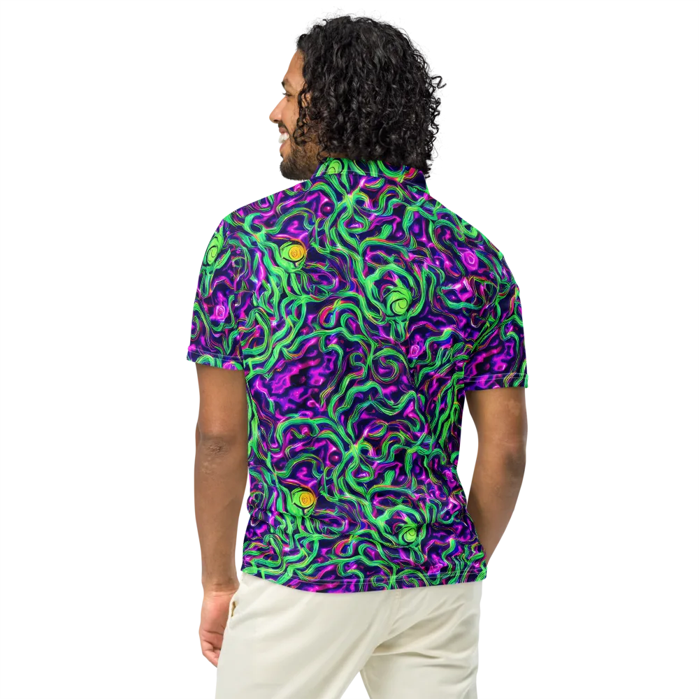 Hypercolor Grove on Men's Slim Fit Polo Shirt — Back