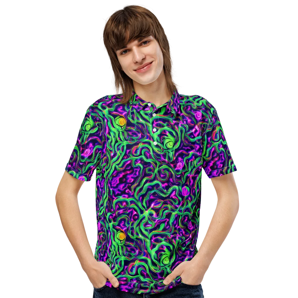 Hypercolor Grove on Men's Slim Fit Polo Shirt — Front
