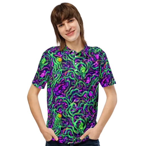 Hypercolor Grove on a Men's Slim Fit Polo Shirt