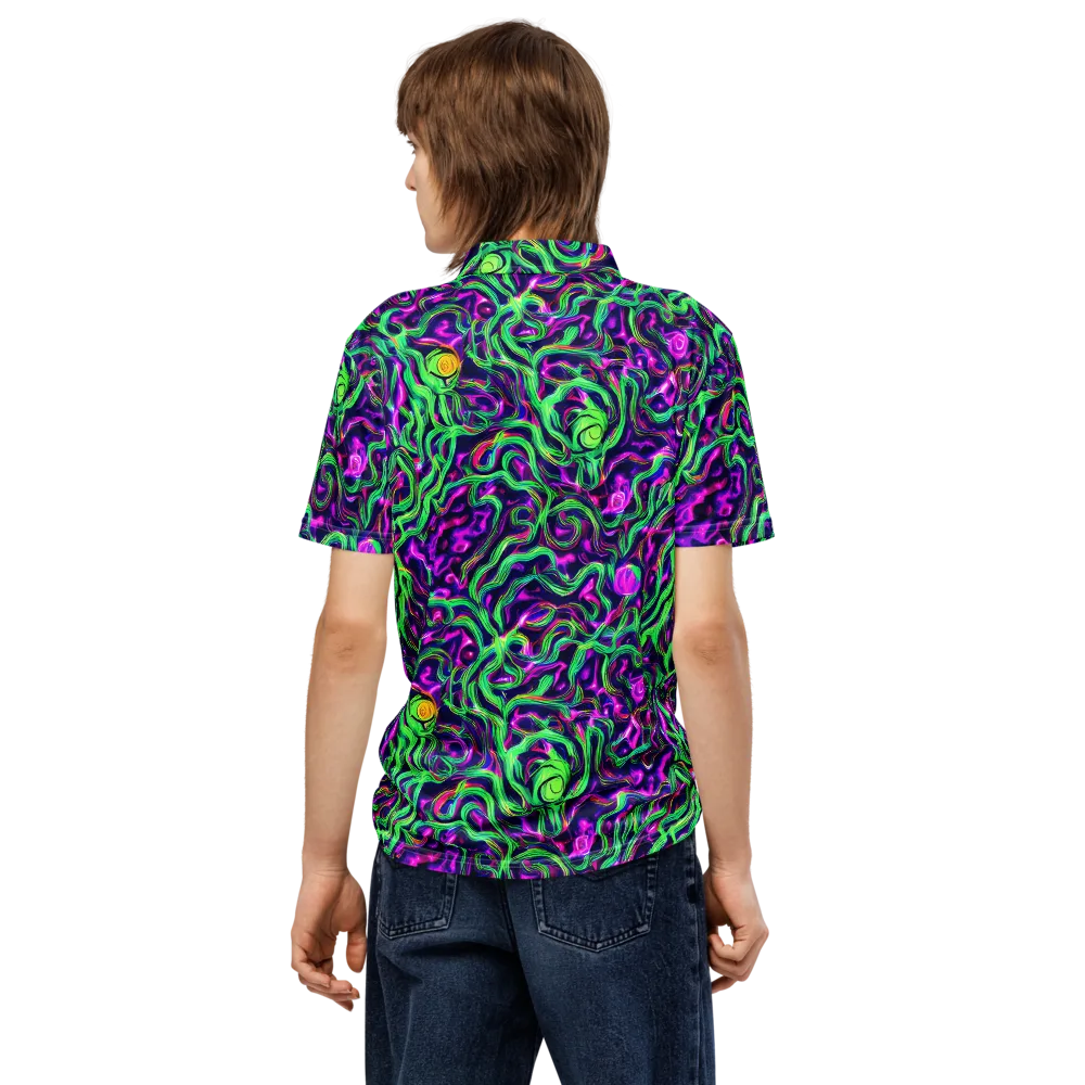 Hypercolor Grove on Men's Slim Fit Polo Shirt — Back