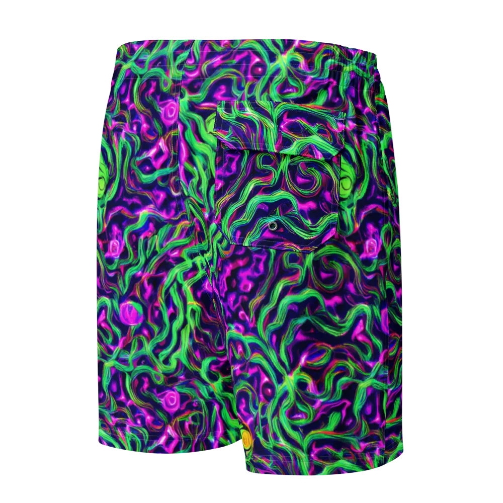 Hypercolor Grove on Men's Board Shorts — Back