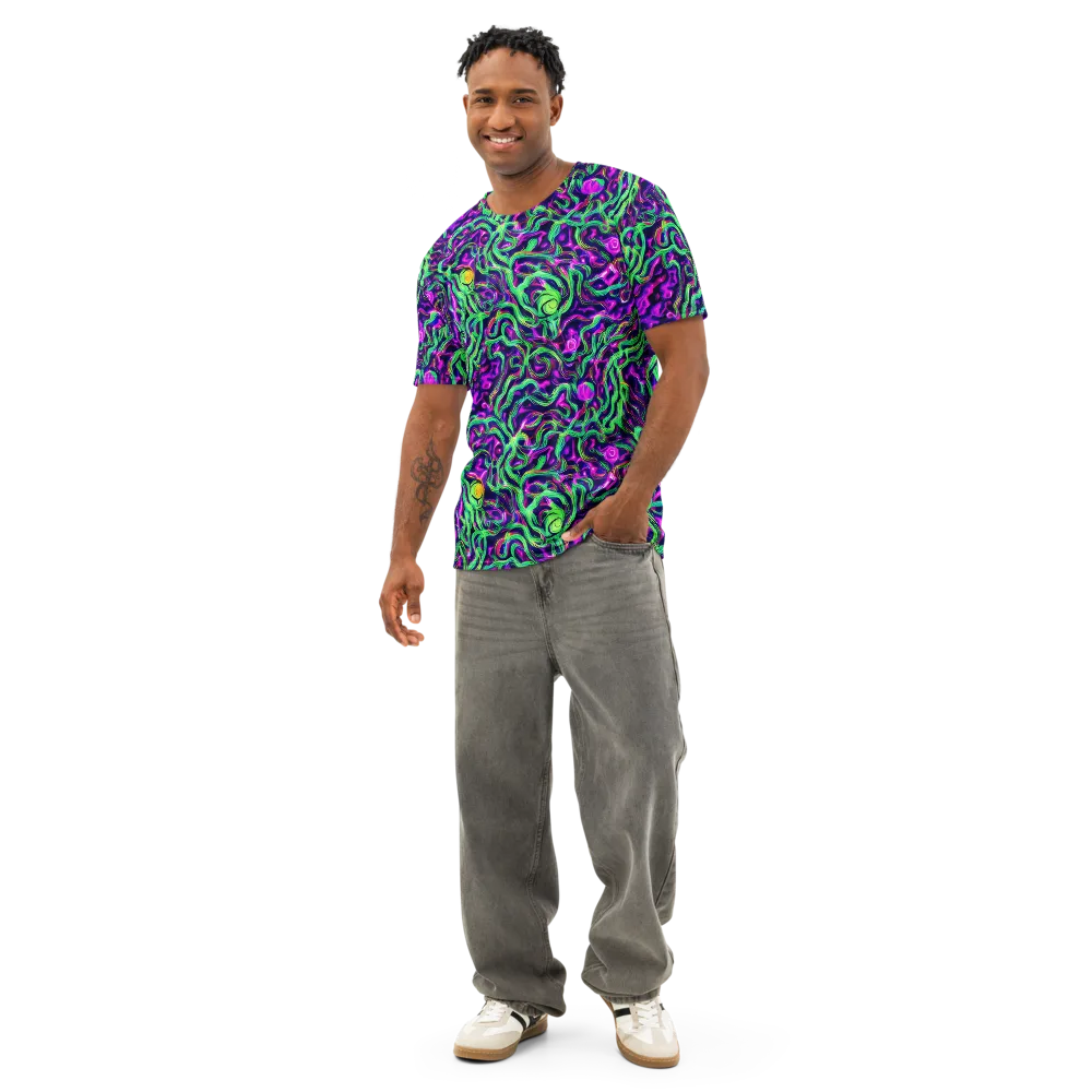 Hypercolor Grove on Men's Cotton Crew Neck T-Shirt — Front