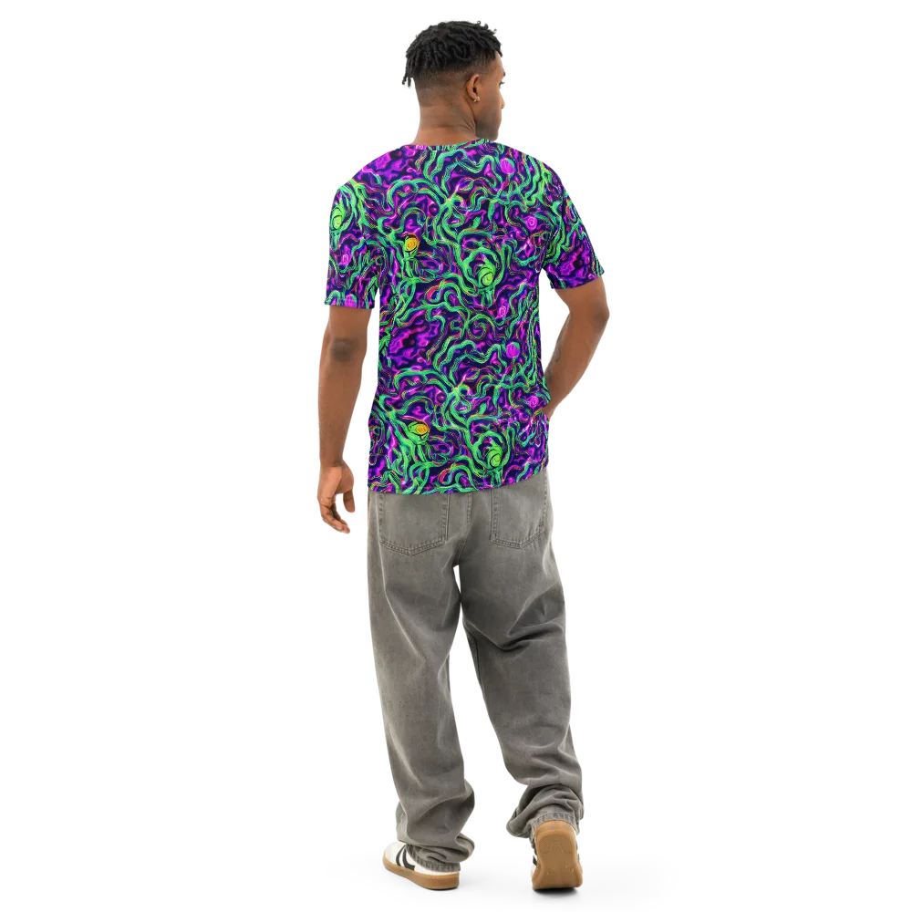 Hypercolor Grove on Men's Cotton Crew Neck T-Shirt — Back