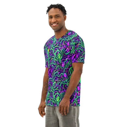 Hypercolor Grove on a Men's Cotton Crew Neck T-Shirt