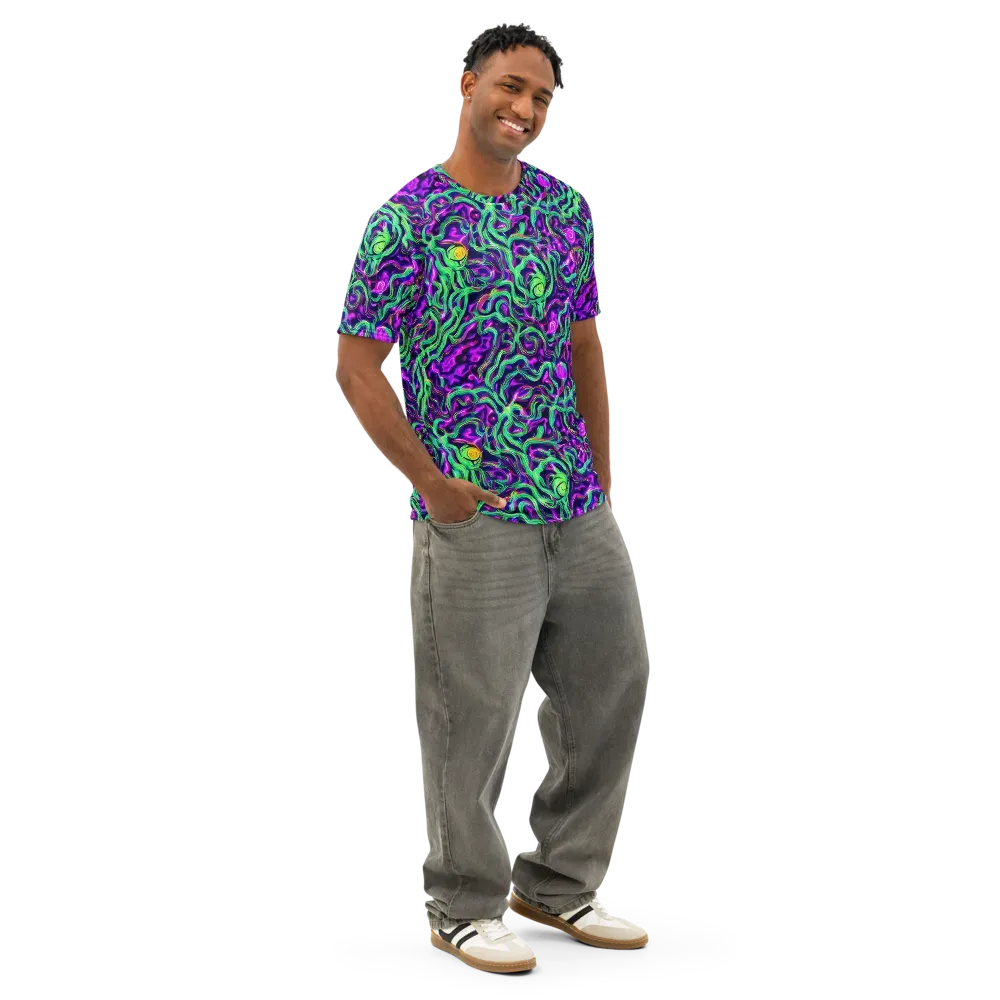 Hypercolor Grove on Men's Cotton Crew Neck T-Shirt — Right Front