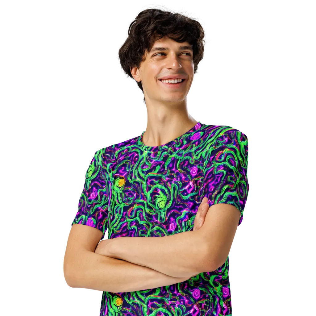 Hypercolor Grove on Men's Crew Neck T-Shirt — Left Front