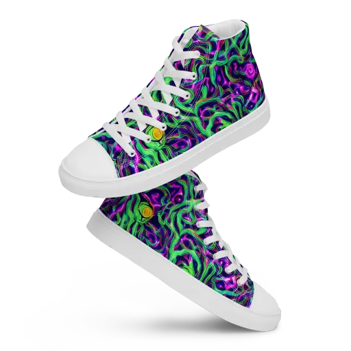 Hypercolor Grove on a Men's High Top Canvas Shoes