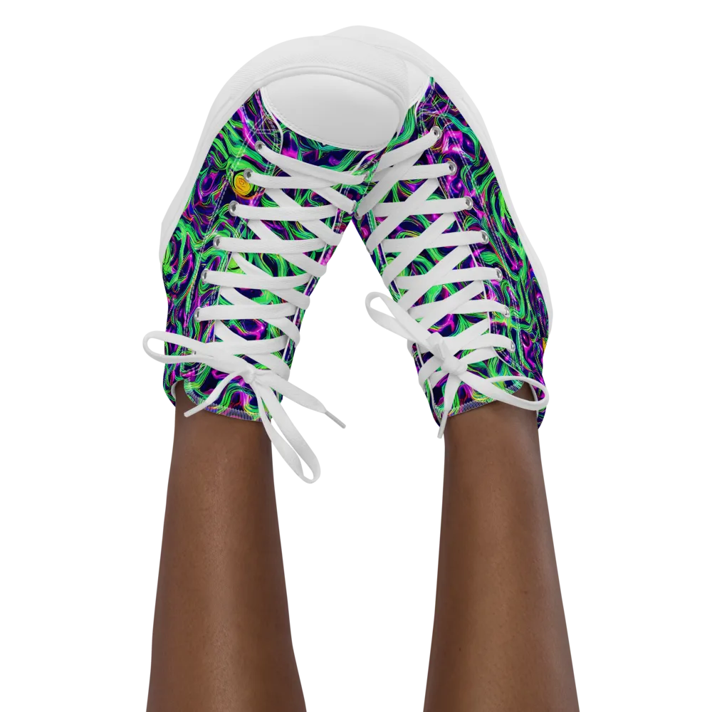 Hypercolor Grove on Women's High Top Canvas Shoes — Front
