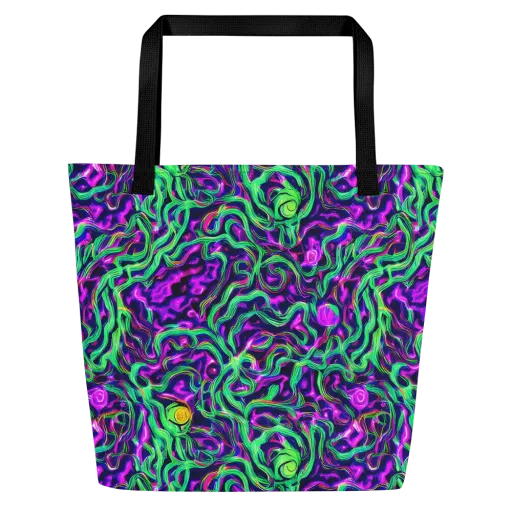 Hypercolor Grove on a Large Tote Bag W/ Pocket