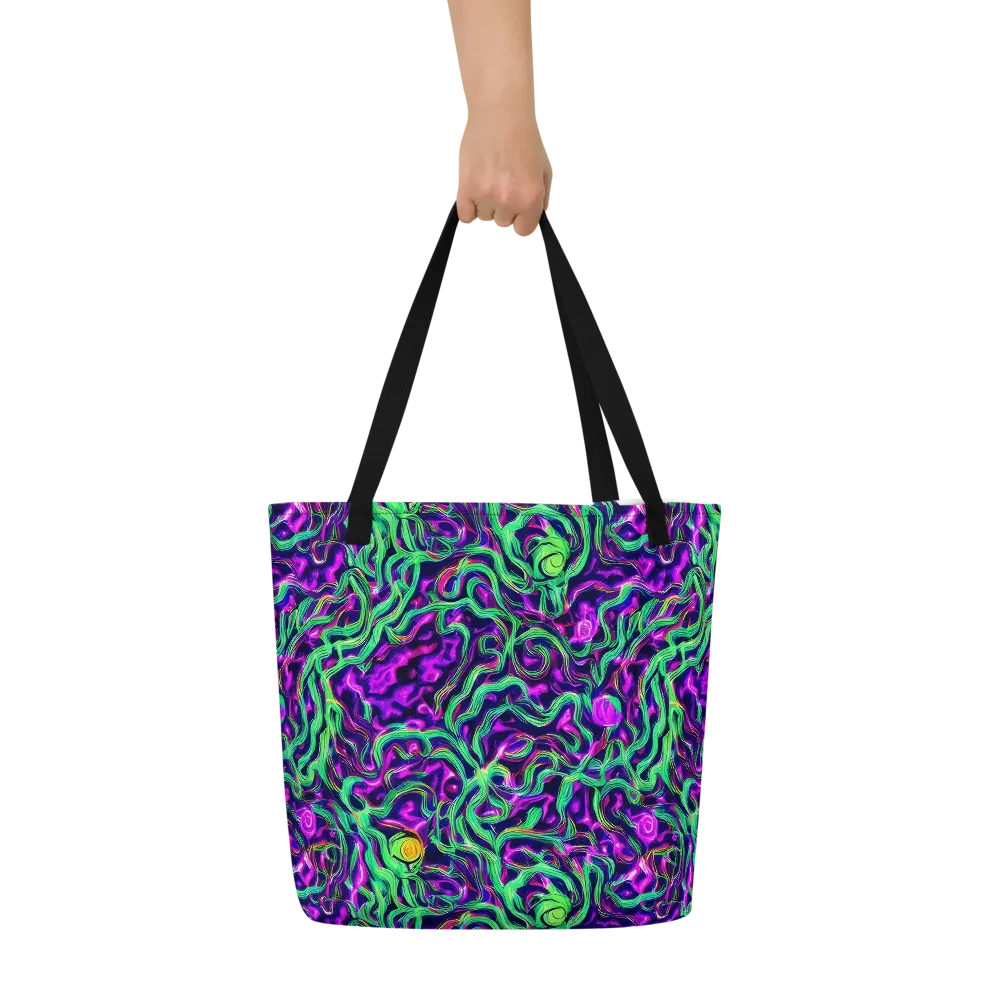Hypercolor Grove on Large Tote Bag W/ Pocket — Front