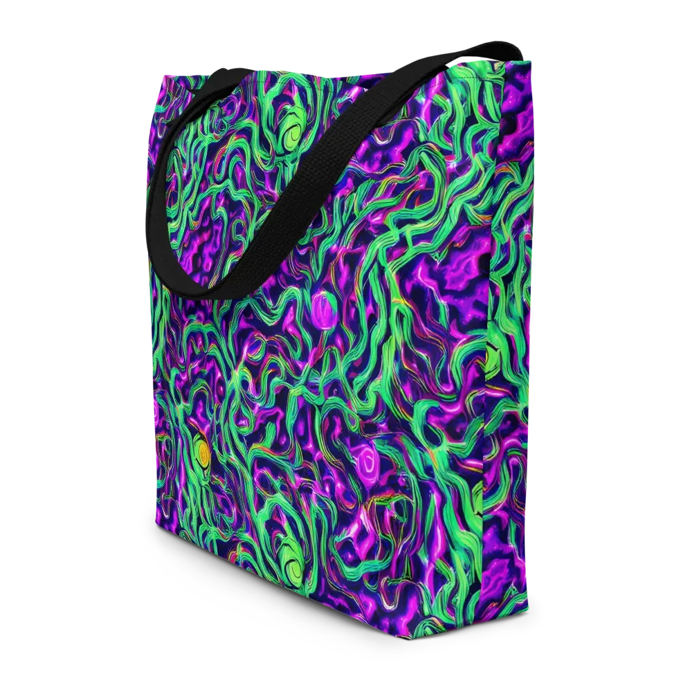 Hypercolor Grove on Large Tote Bag W/ Pocket — Front