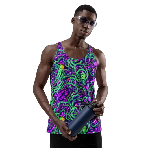 Hypercolor Grove on a Men's Tank Top