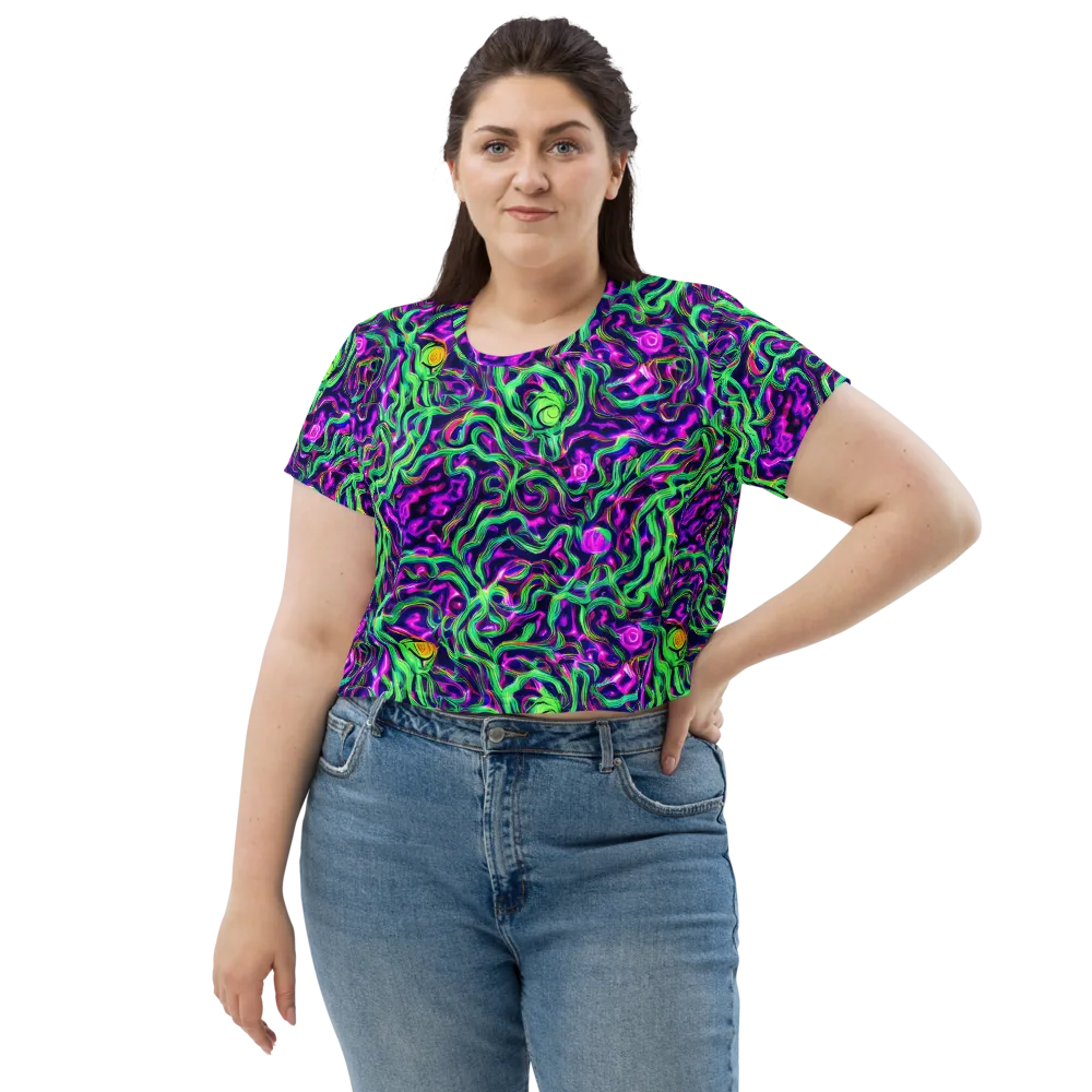 Hypercolor Grove on Crop Tee — Front