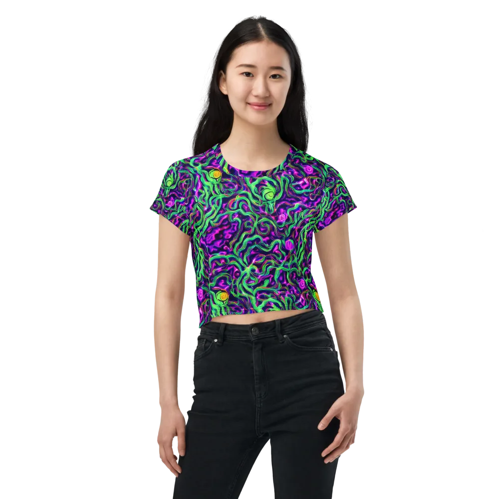 Hypercolor Grove on Crop Tee — Front
