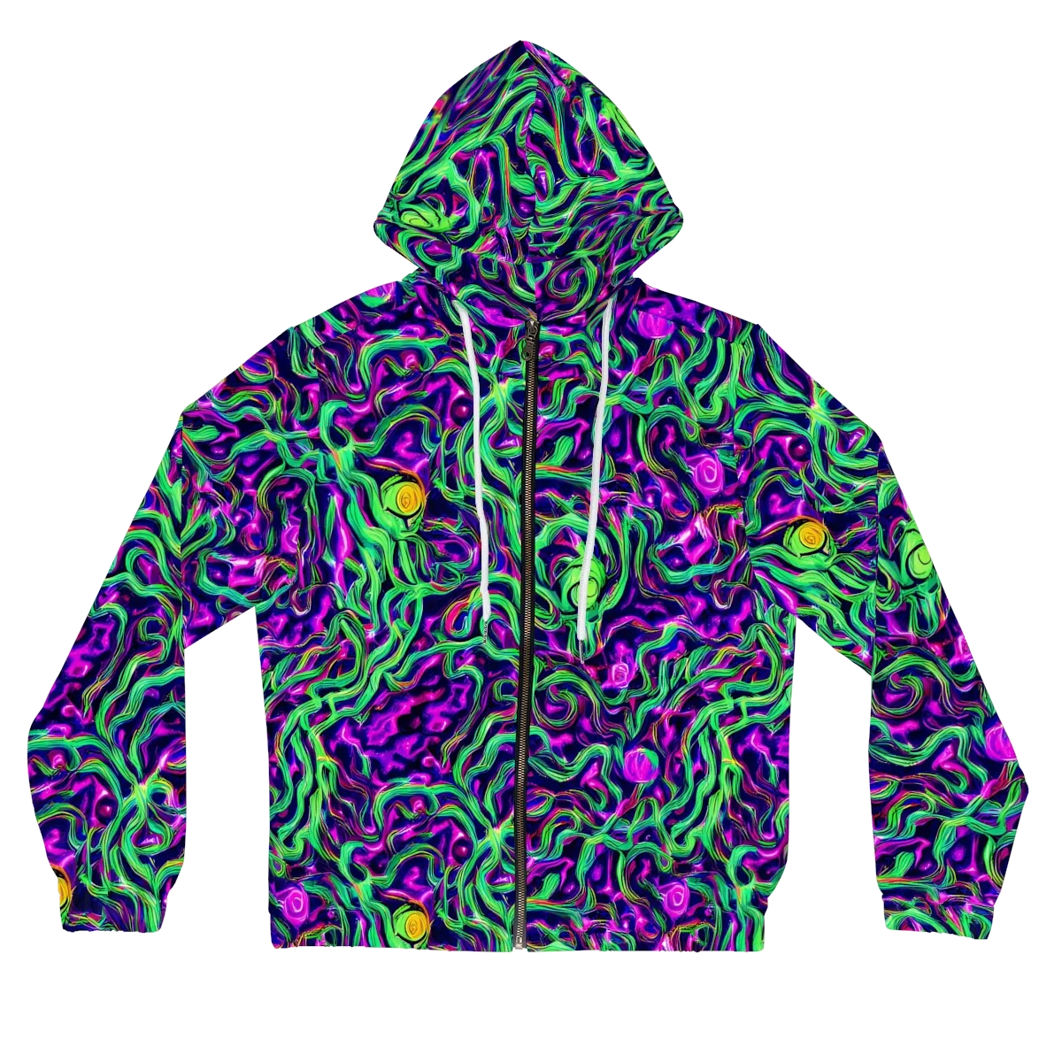 Hypercolor Grove on Women's Full-Zip Hoodie — Front