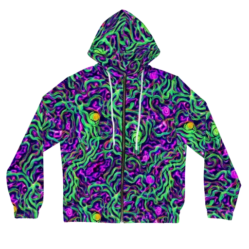 Hypercolor Grove on a Women's Full-Zip Hoodie