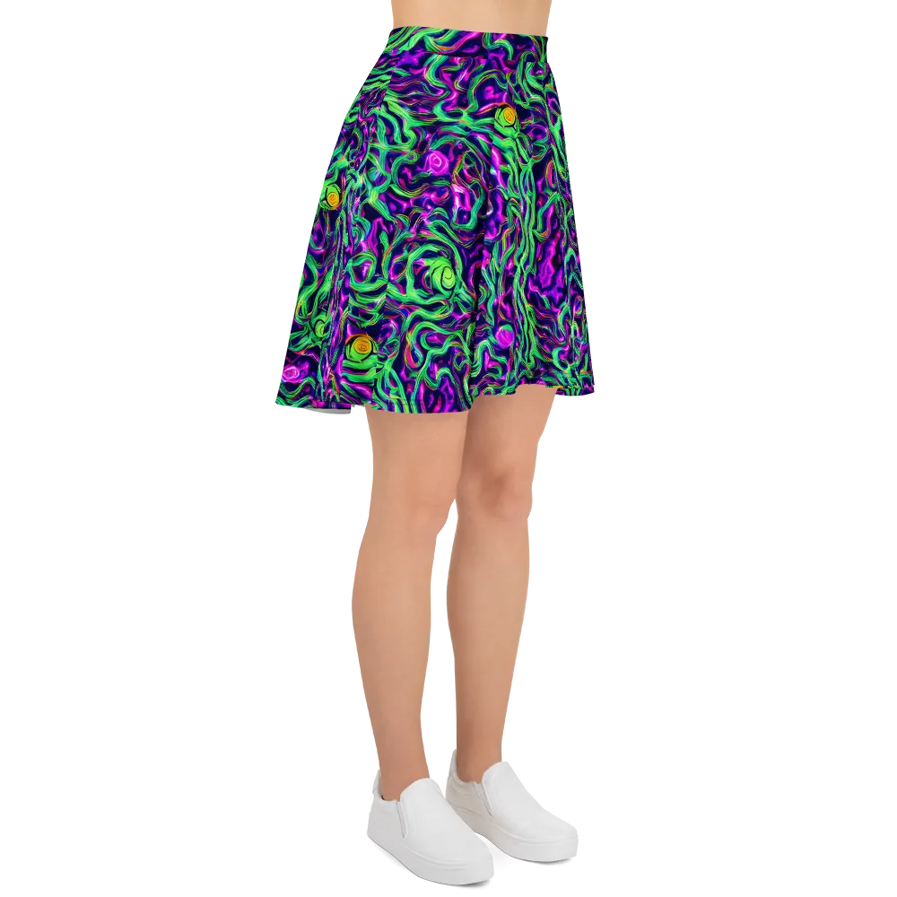 Hypercolor Grove on Skater Skirt — Right