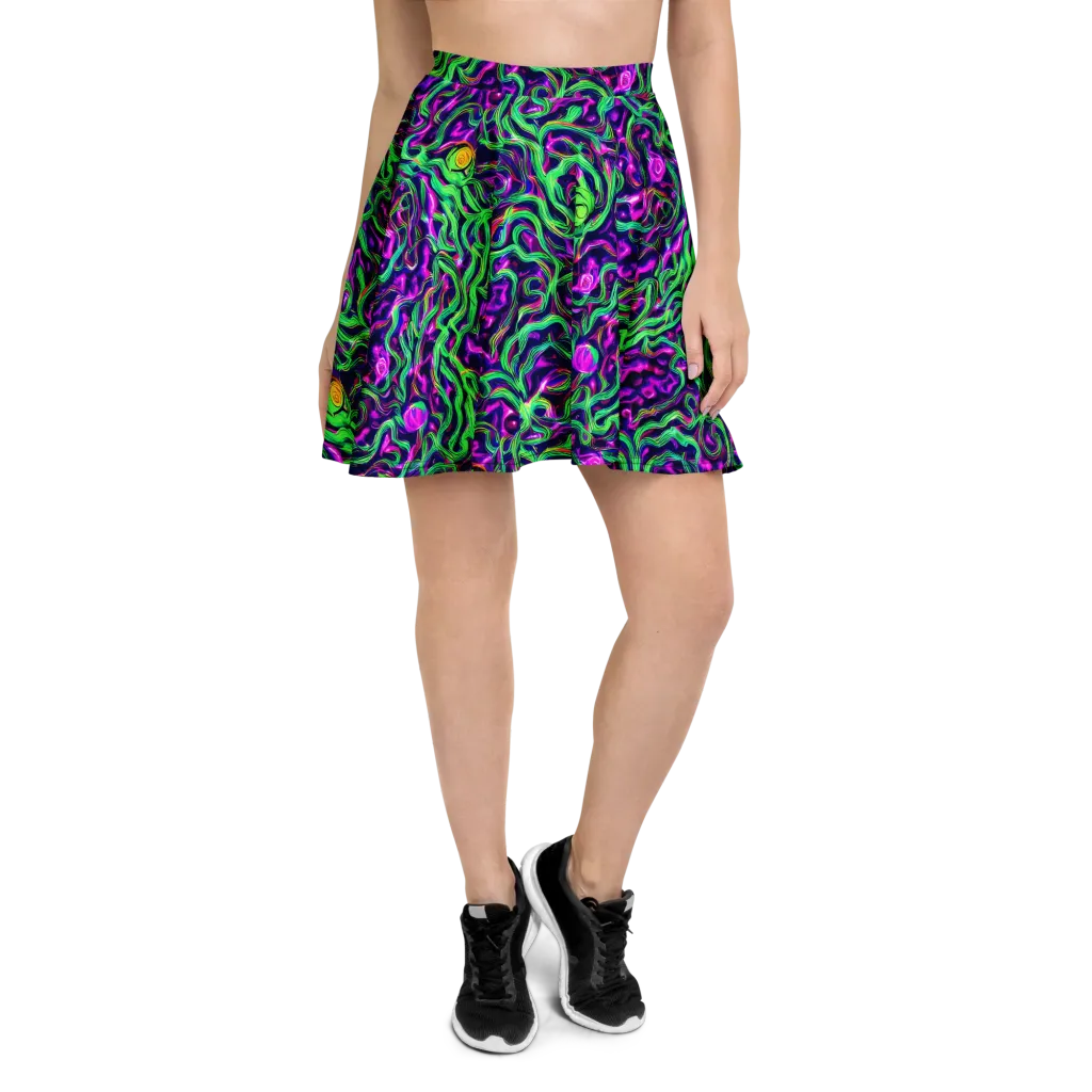 Hypercolor Grove on Skater Skirt — Front