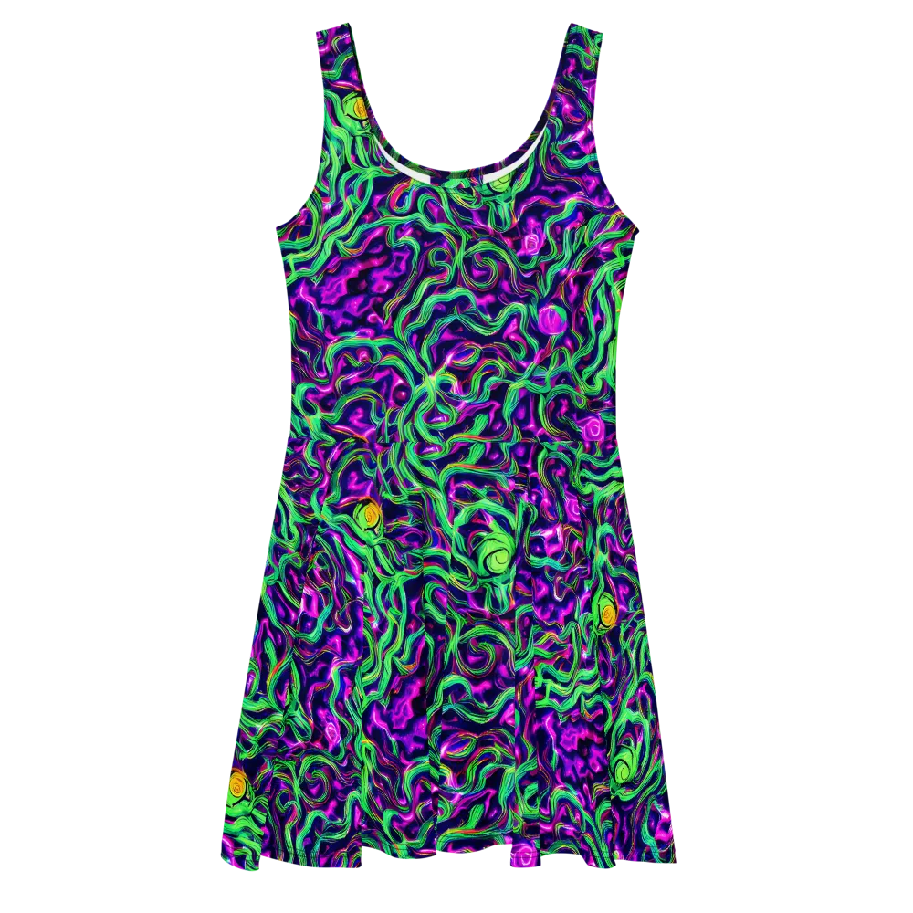 Hypercolor Grove on Skater Dress — Front