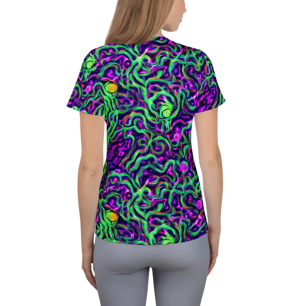 Hypercolor Grove on Women's Athletic T-Shirt — Back