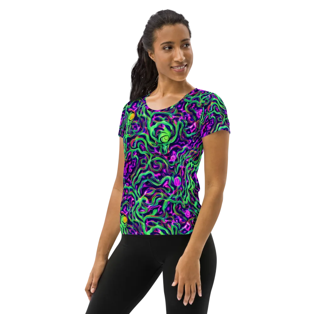 Hypercolor Grove on Women's Athletic T-Shirt — Left