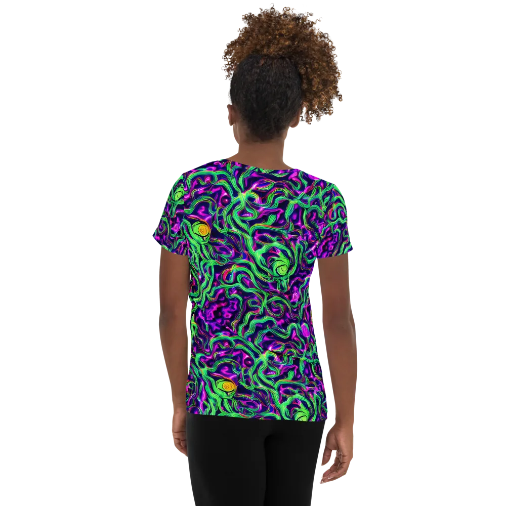 Hypercolor Grove on Women's Athletic T-Shirt — Back