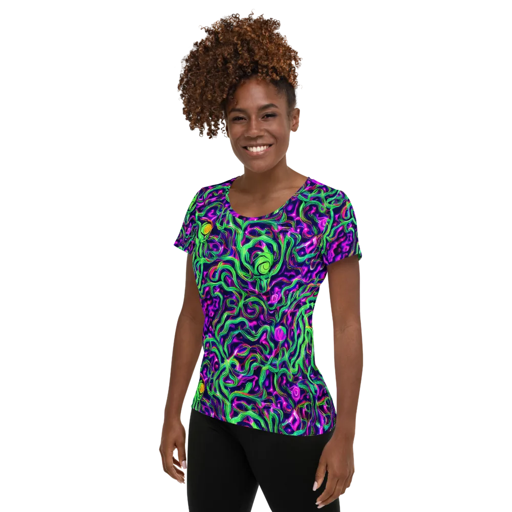 Hypercolor Grove on Women's Athletic T-Shirt — Left