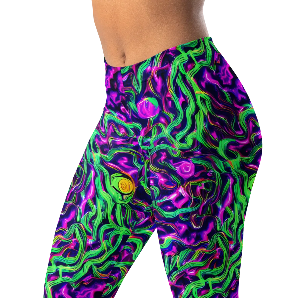 Hypercolor Grove on Leggings — Left Front