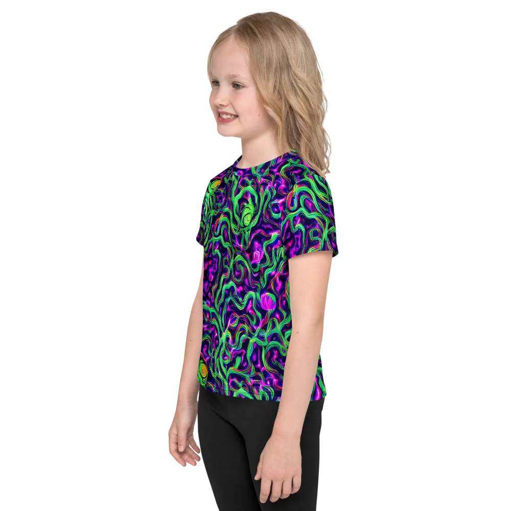 Hypercolor Grove on Kids Crew Neck T-Shirt — Left
