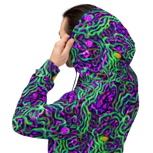Hypercolor Grove on a Hoodie