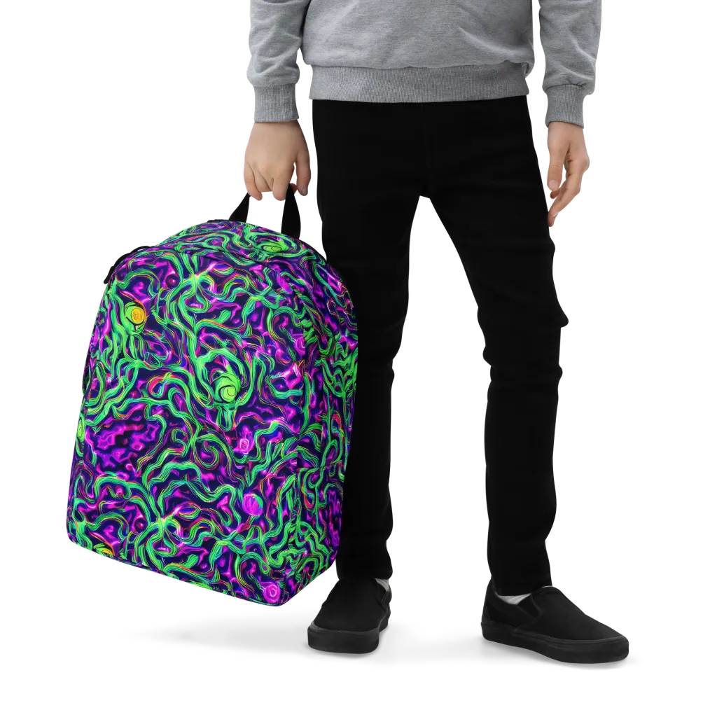 Hypercolor Grove on Minimalist Backpack — Zoomed-in