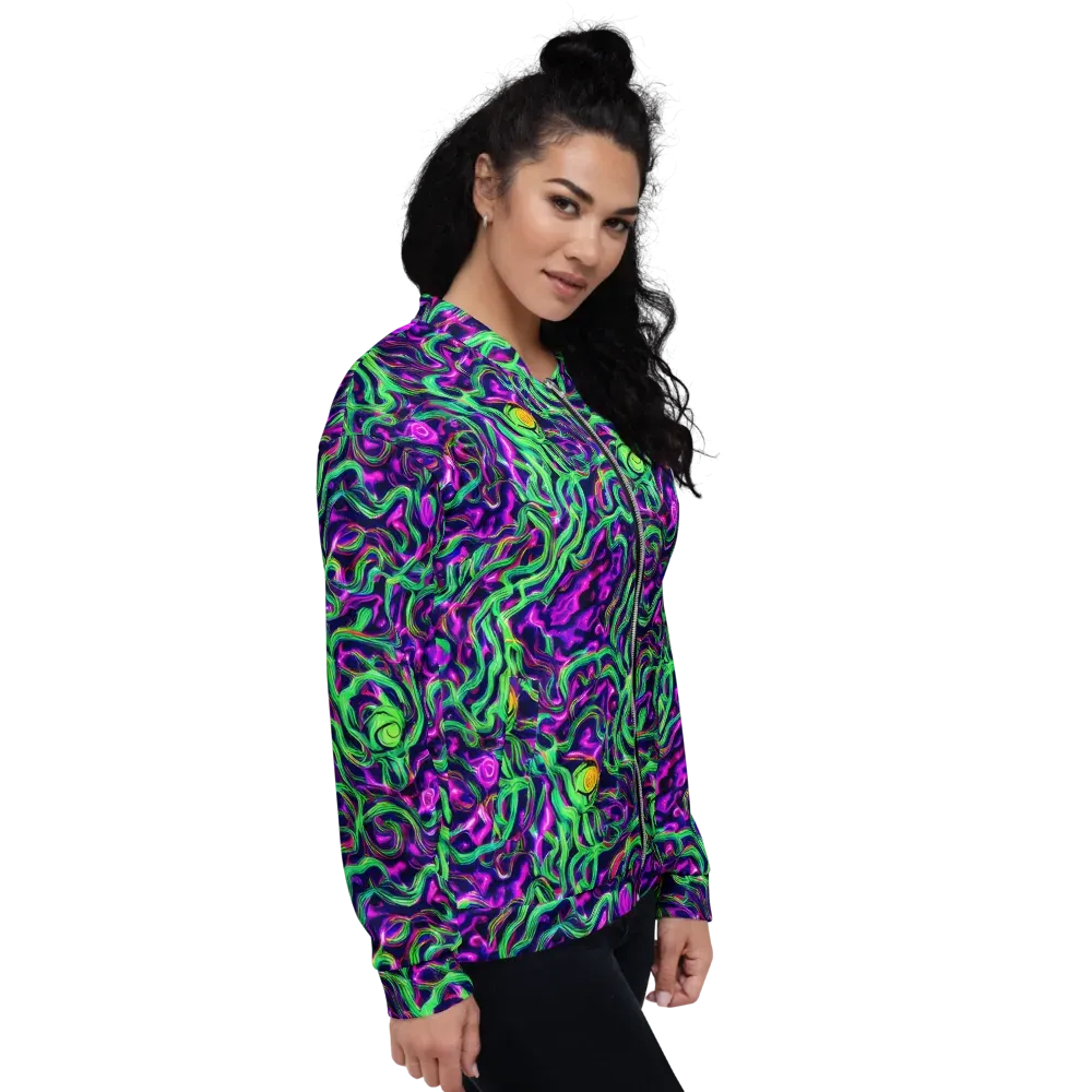 Hypercolor Grove on Bomber Jacket — Right