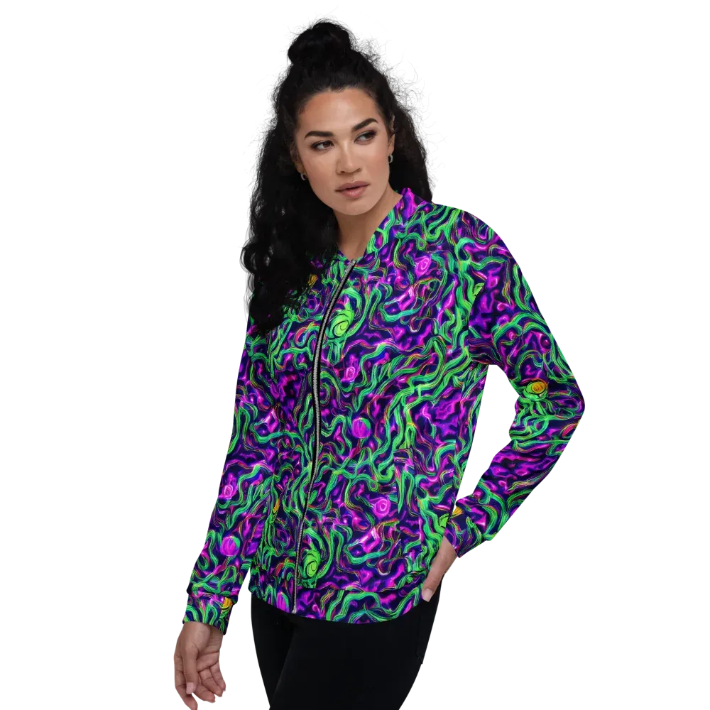 Hypercolor Grove on Bomber Jacket — Left