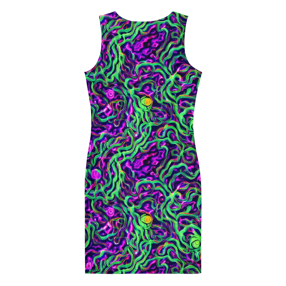 Hypercolor Grove on Bodycon Dress — Back