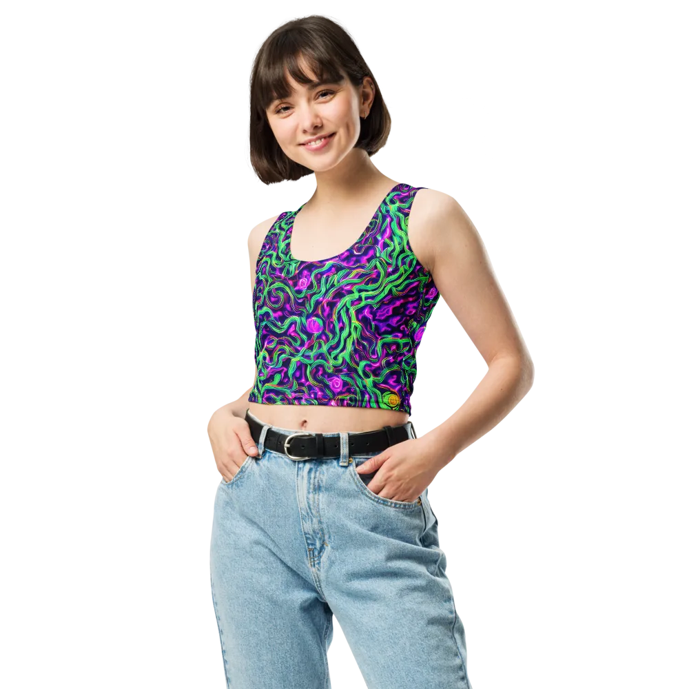 Hypercolor Grove on Crop Top — Front