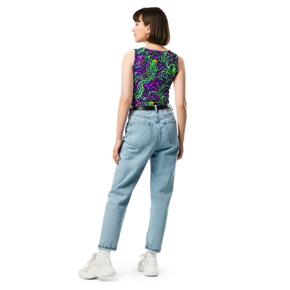 Hypercolor Grove on Crop Top — Back
