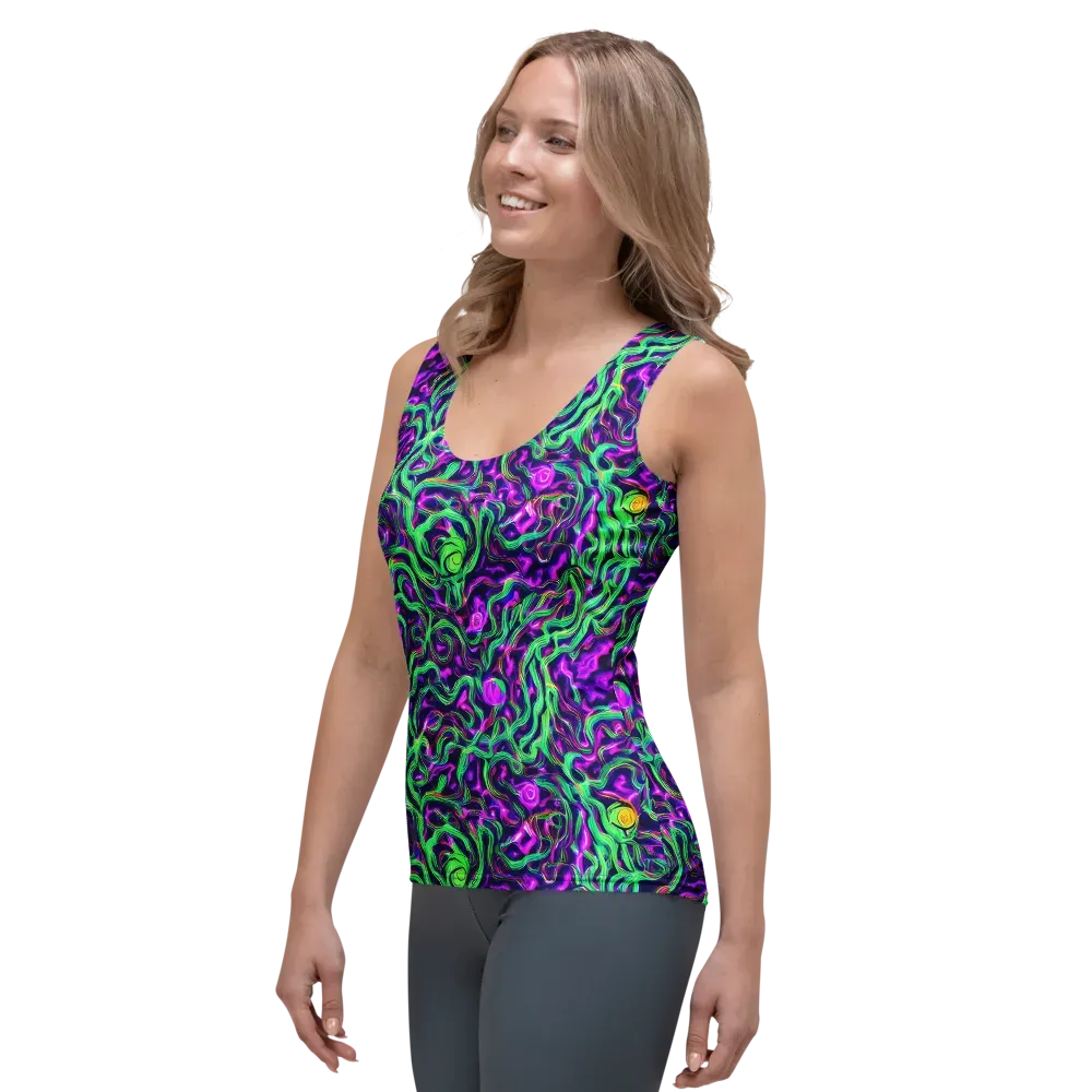 Hypercolor Grove on Women's Tank Top — Left Front