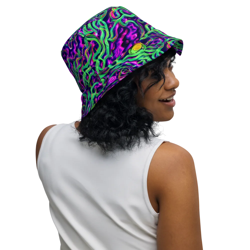 Hypercolor Grove on Reversible Bucket Hat — Right Outside