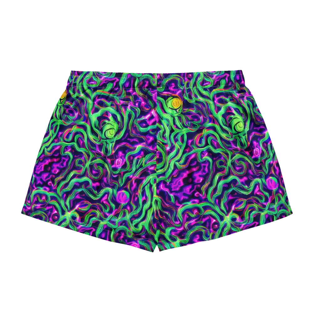 Hypercolor Grove on Women's Pajama Shorts — Back