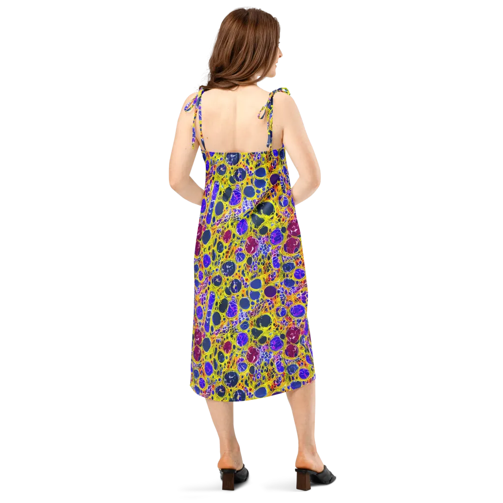 Electric Cellular on Slip Dress — Back
