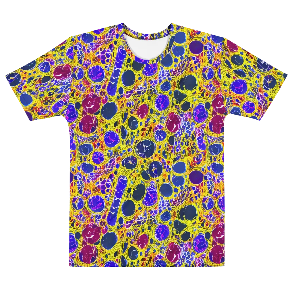 Electric Cellular on Men's Cotton Crew Neck T-Shirt — Front